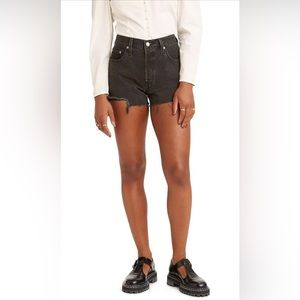 Levi’s Black Wash Cutoff Shorts